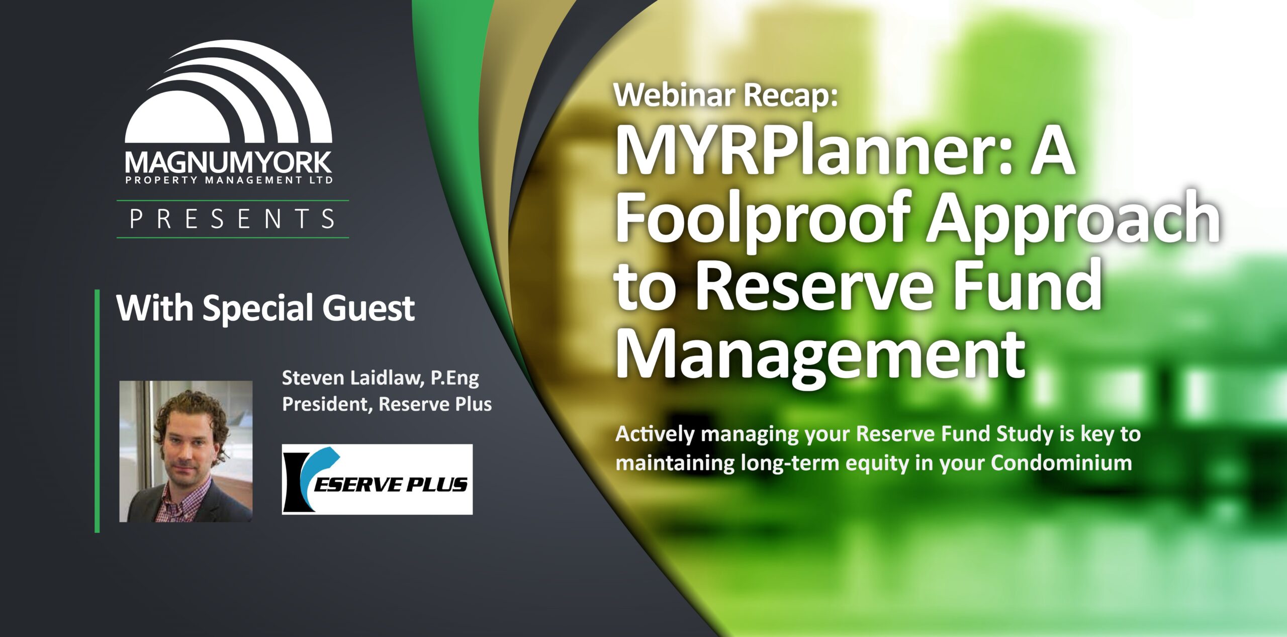 Reserve Plus Magnum York MRPlanner Reserve Fund Study
